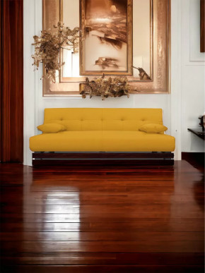 Прямой диван манго 1 Савана Елоу/Планки орех в Новом Уренгое - novyj-urengoj.mebel-tymen.ru | фото