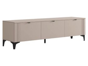 Тумба 2 Рич кашемир/фрапучино матовый/черный в Новом Уренгое - novyj-urengoj.mebel-tymen.ru | фото