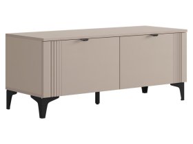 Тумба Рич кашемир/фрапучино матовый/черный в Новом Уренгое - novyj-urengoj.mebel-tymen.ru | фото