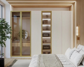 Шкаф 3000 Тальк Вельвет в Новом Уренгое - novyj-urengoj.mebel-tymen.ru | фото