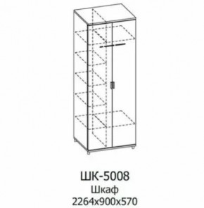 Шкаф для одежды и белья ШК-5008 Грейс в Новом Уренгое - novyj-urengoj.mebel-tymen.ru | фото