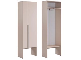 Шкаф двухдверный L600 Баско кашемир в Новом Уренгое - novyj-urengoj.mebel-tymen.ru | фото