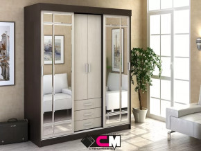 Шкаф-купе Лидер 1К Венге/Дуб белфорт в Новом Уренгое - novyj-urengoj.mebel-tymen.ru | фото