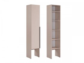 Шкаф однодверный L400 Баско кашемир в Новом Уренгое - novyj-urengoj.mebel-tymen.ru | фото