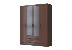 Шкаф ШР-4 "Кантри" 2 зеркала, орех в Новом Уренгое - novyj-urengoj.mebel-tymen.ru | фото