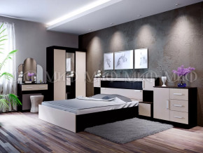 Спальный гарнитур Басямиф, дуб беленый/венге в Новом Уренгое - novyj-urengoj.mebel-tymen.ru | фото