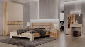 Спальный гарнитур Ленора Дуб вотан/Кашемир в Новом Уренгое - novyj-urengoj.mebel-tymen.ru | фото