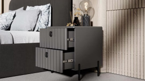 Спальный гарнитур «Тиффани» №2 Серый графит, Графит матовый в Новом Уренгое - novyj-urengoj.mebel-tymen.ru | фото