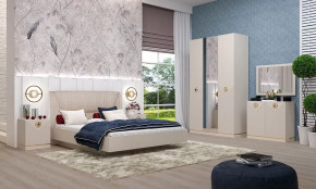 Спальня №1 "Капри" Сатин в Новом Уренгое - novyj-urengoj.mebel-tymen.ru | фото