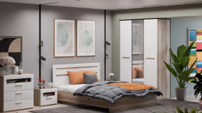 Спальня «Фьюжн» Дуб Делано, Белый глянец в Новом Уренгое - novyj-urengoj.mebel-tymen.ru | фото