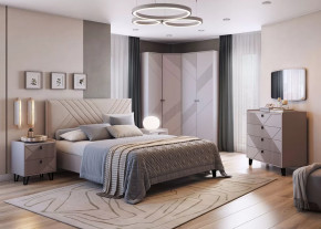 Спальня Кашемир №3, кашемир/сантьяго в Новом Уренгое - novyj-urengoj.mebel-tymen.ru | фото