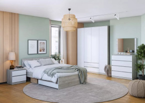 Спальня Лори, набор №ДС-1, дуб серый/белый в Новом Уренгое - novyj-urengoj.mebel-tymen.ru | фото