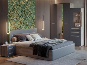 Спальня Наоми графит нубук в Новом Уренгое - novyj-urengoj.mebel-tymen.ru | фото