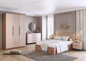 Спальня Тоскана, набор №2, дуб табачный/бисквит в Новом Уренгое - novyj-urengoj.mebel-tymen.ru | фото