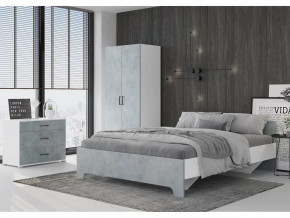 Спальня Victor Белый-бетон в Новом Уренгое - novyj-urengoj.mebel-tymen.ru | фото