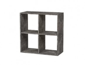 Стеллаж 4 секции графит Герда в Новом Уренгое - novyj-urengoj.mebel-tymen.ru | фото