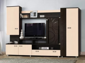 Стенка "Аллегро" вариант 3 венге Linum/дуб белфорт в Новом Уренгое - novyj-urengoj.mebel-tymen.ru | фото