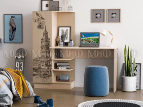 Стол компьютерный №1 Дуб беленый с фото в Новом Уренгое - novyj-urengoj.mebel-tymen.ru | фото