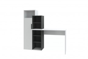 Стол компьютерный Комбо, белый-черный ясень/белый в Новом Уренгое - novyj-urengoj.mebel-tymen.ru | фото