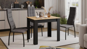 Стол обеденный «Промо» тип 1 Черный, Дуб Крафт золотой в Новом Уренгое - novyj-urengoj.mebel-tymen.ru | фото