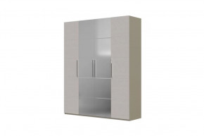 Вива Шкаф распашной ШР-4 2 зеркала Латте/Текстиль в Новом Уренгое - novyj-urengoj.mebel-tymen.ru | фото